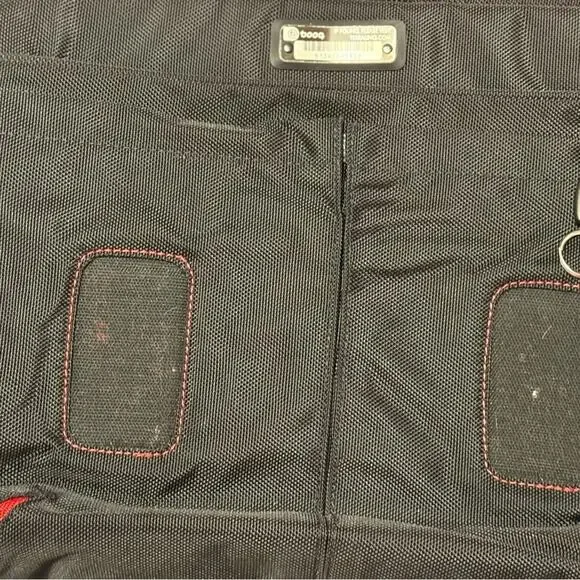 BOOQ Black and Red Laptop and Messenger Bag - Picture 5 of 8